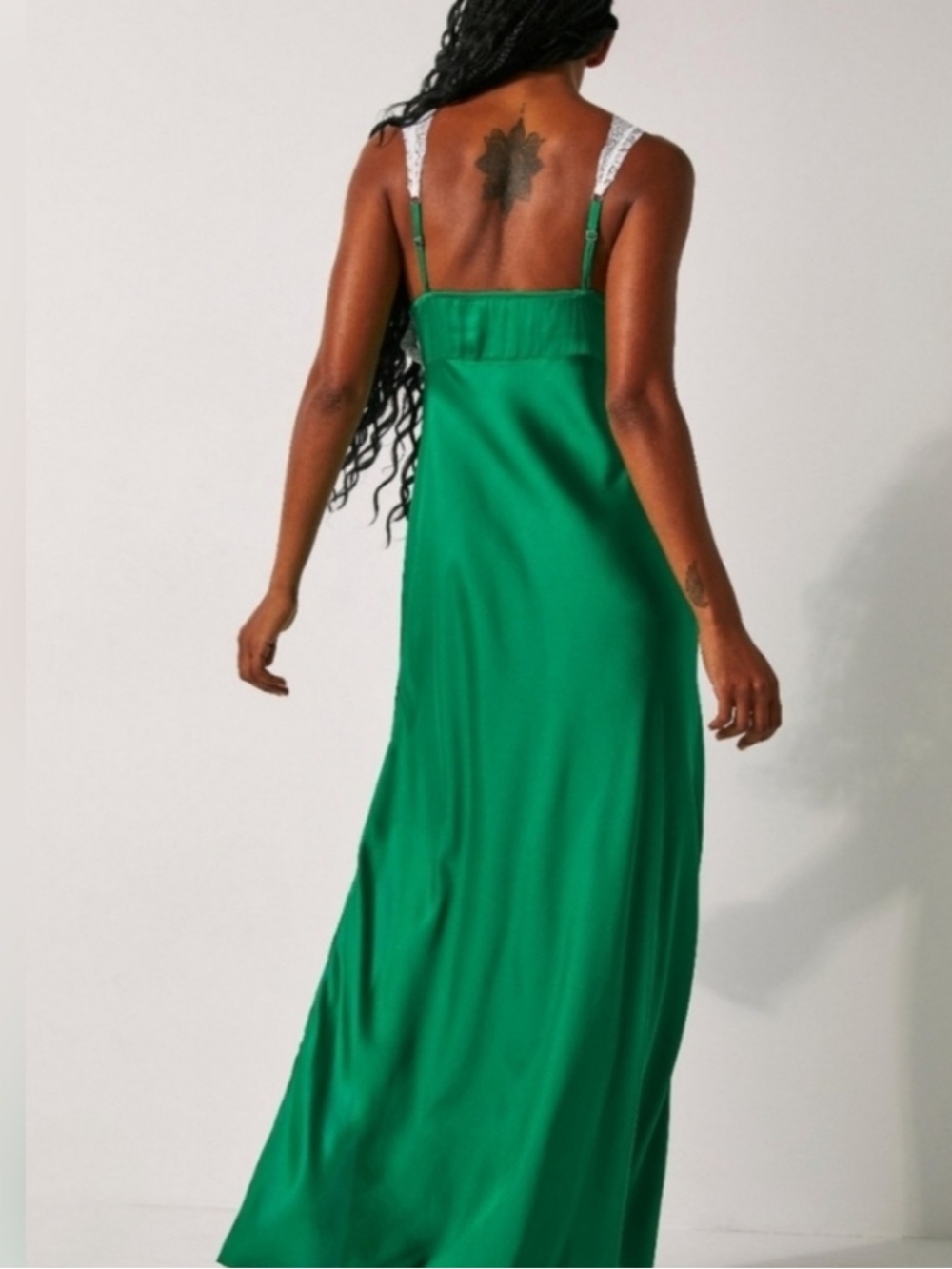 Free People Countryside Maxi Slip Dress green SMALL NWT - Picture 2 of 12